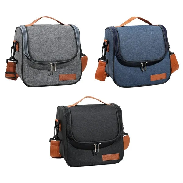 Insulated Lunch Bag with Shoulder Strap Tote