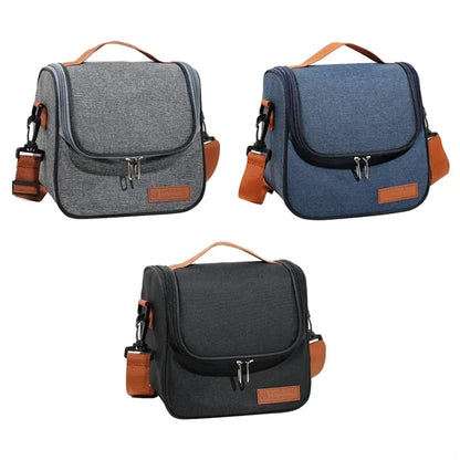 Insulated Lunch Bag with Shoulder Strap Tote