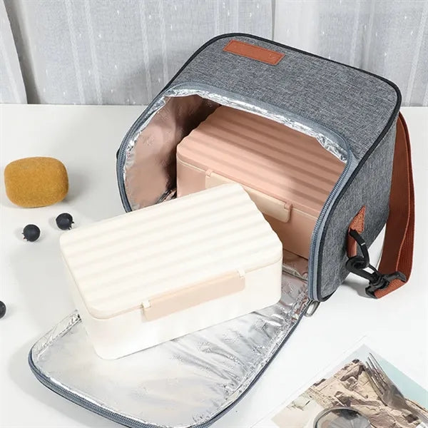 Insulated Lunch Bag with Shoulder Strap Tote
