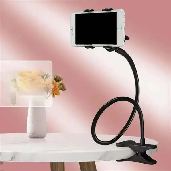 Flexible Gooseneck Phone Holder Clip Mount
