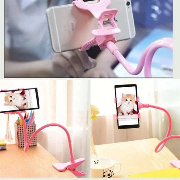 Flexible Gooseneck Phone Holder Clip Mount