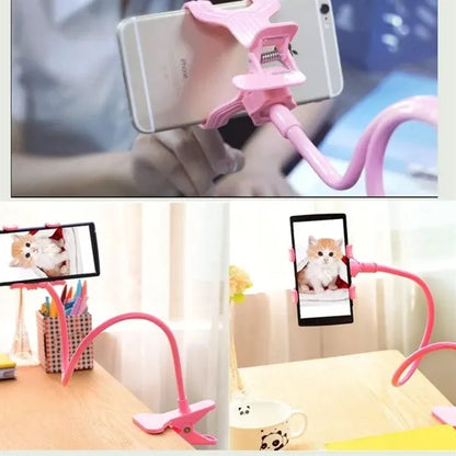 Flexible Gooseneck Phone Holder Clip Mount