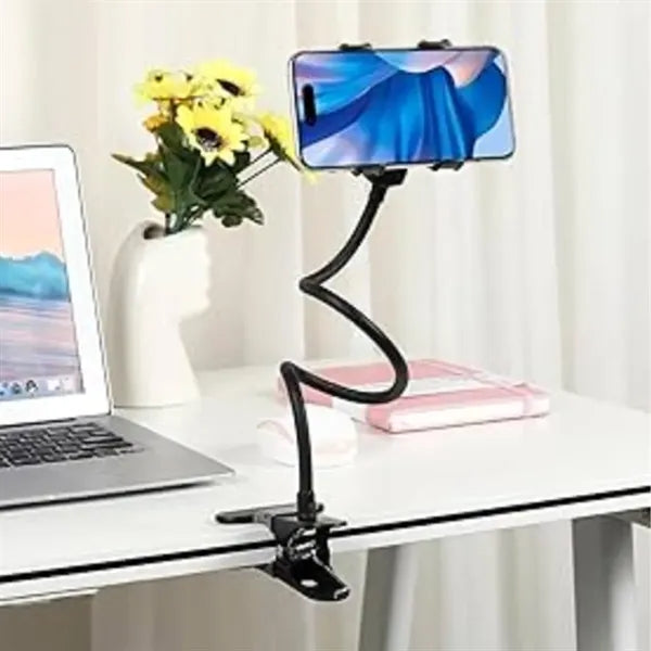 Flexible Gooseneck Phone Holder Clip Mount