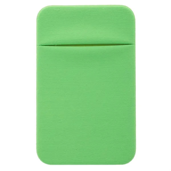 Knit Fabric Stick-On Phone Wallet