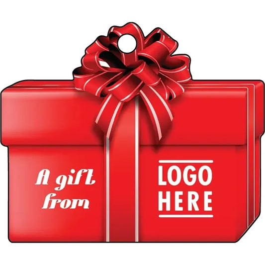 1/4" Recycled Wood Ornaments-Red Box