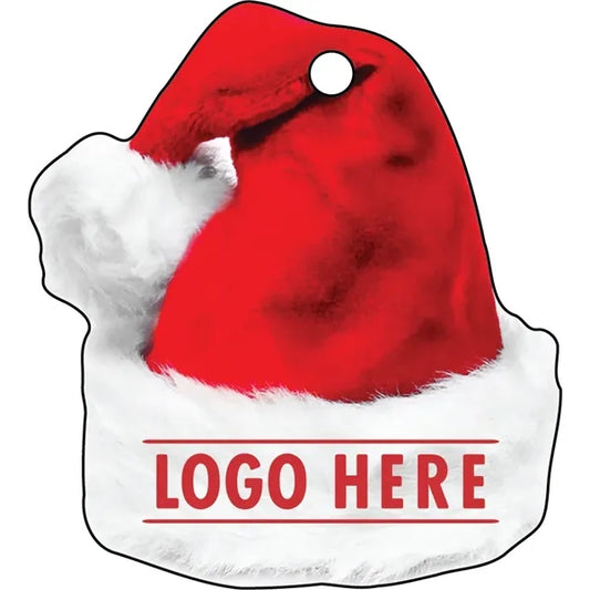 1/4" Recycled Wood Ornaments-Santa Hat