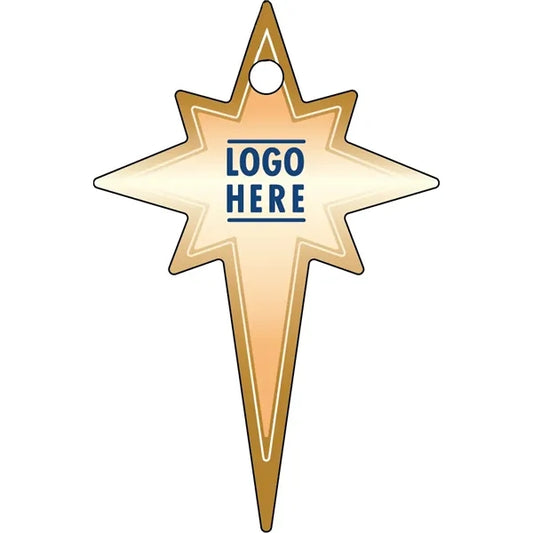 1/4" Recycled Wood Ornaments-Long Star