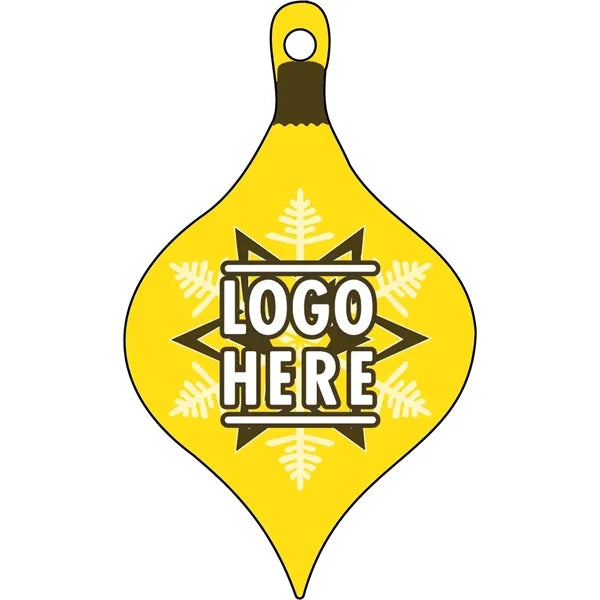 1/4" Recycled Wood Ornaments-Ornament 1 - Yellow