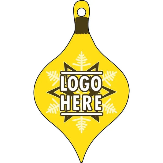 1/4" Recycled Wood Ornaments-Ornament 1 - Yellow