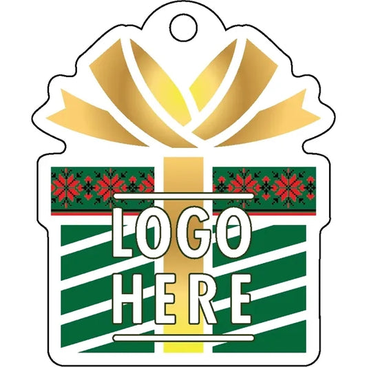 1/4" Recycled Wood Ornaments-Green Box