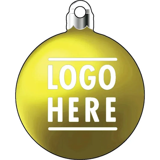 1/4" Recycled Wood Ornaments-Bulb 1 - Yellow