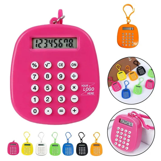 Small Electronic Calculator Keychain