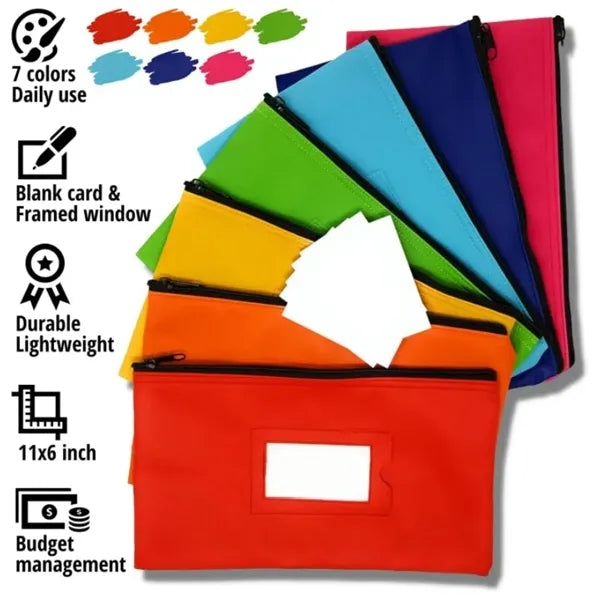 Money Bank Deposit Bag with zipper