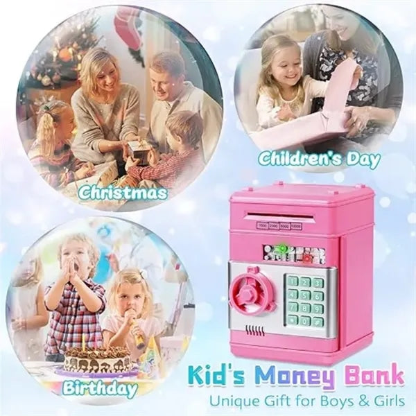 Kids Toys Electronic Password Cash Coin Can Piggy Bank