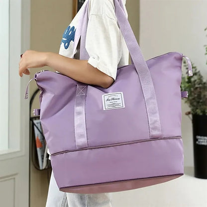 Large Capacity Expandable Sports Gym Duffel Bag