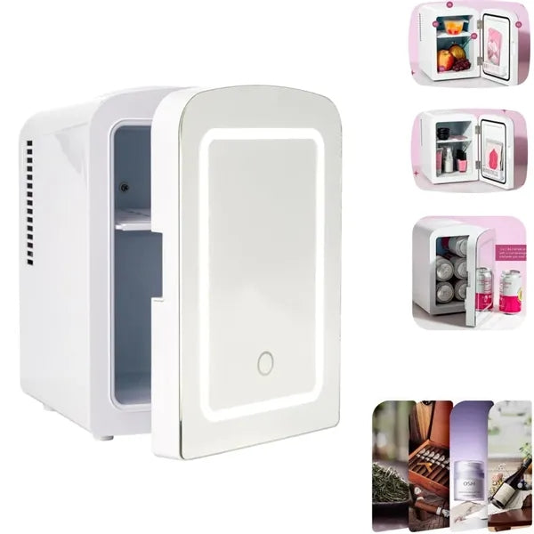4L Thermoelectric Mini Fridge with LED Mirror