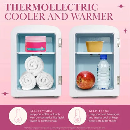 4L Thermoelectric Mini Fridge with LED Mirror