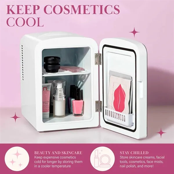4L Thermoelectric Mini Fridge with LED Mirror