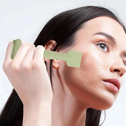 Silicone Dual-Head Facial Brush - Gentle & Deep Cleansing