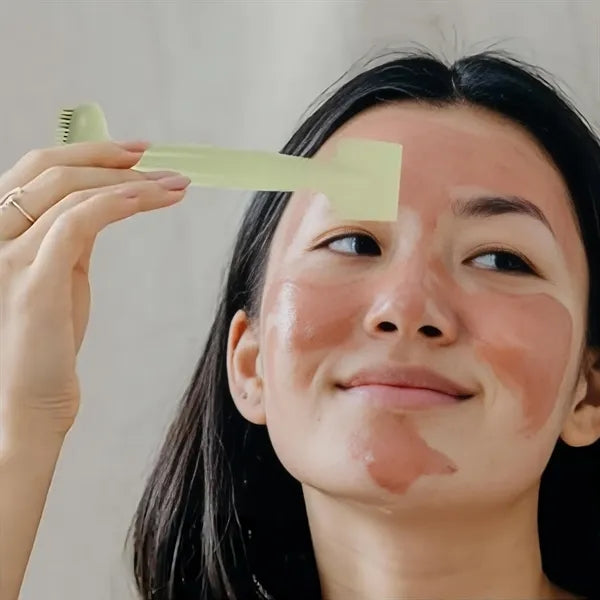 Silicone Dual-Head Facial Brush - Gentle & Deep Cleansing