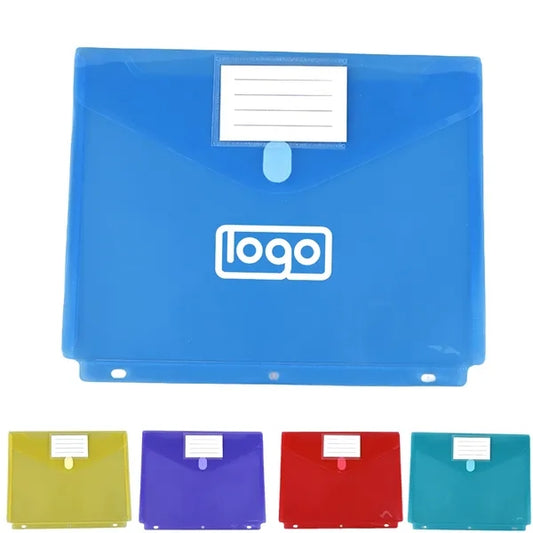 A4 Plastic File Folder w/ Label Pocket