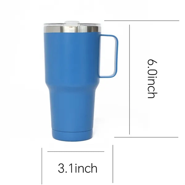 20/30oz Double Wall Stainless Steel Tumbler w/ Handle