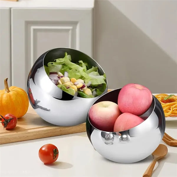 Stainless Steel Slant Cut Bowl