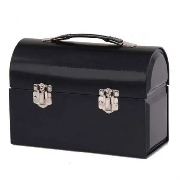 Locking Tinplate Dome Lunch Box w/ Handle