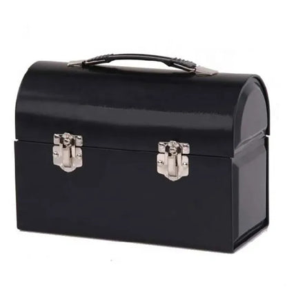 Locking Tinplate Dome Lunch Box w/ Handle