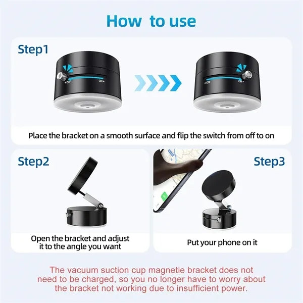 Magnetic Vacuum Suction Bracket