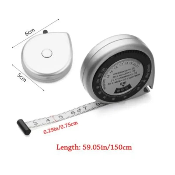 Retractable BMI Health Tape Measure with Body Fat Monitor