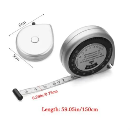 Retractable BMI Health Tape Measure with Body Fat Monitor