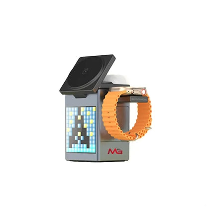 Bluetooth Speaker 3 In 1 Wireless Charging Station