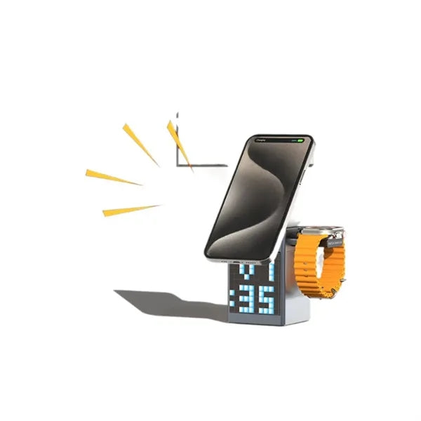 Bluetooth Speaker 3 In 1 Wireless Charging Station