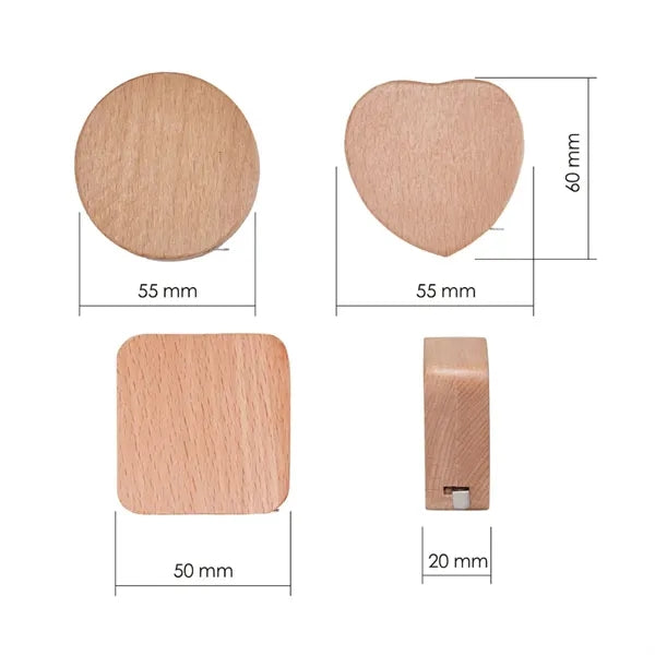 Premium Wooden Case Steel Tape Measure for Accurate Work