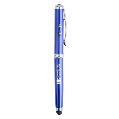 Plcard 4-in-1 LED Laser Pointer Stylus Metal Ballpoint