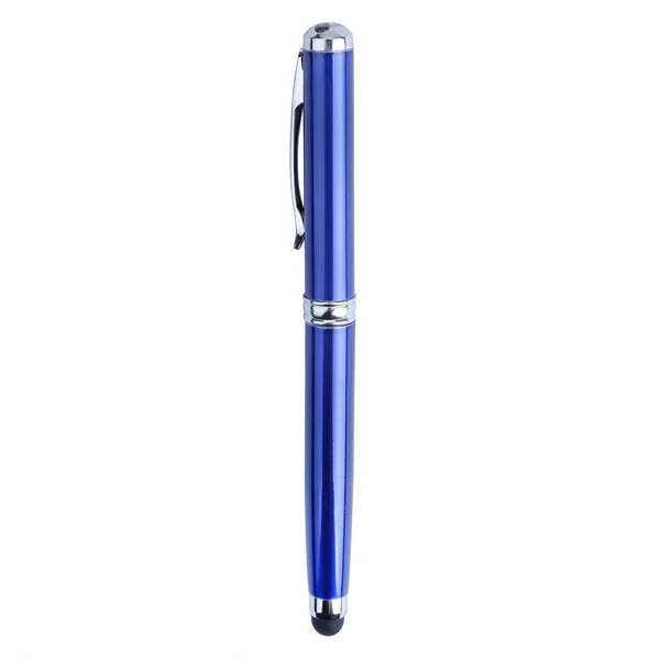 Plcard 4-in-1 LED Laser Pointer Stylus Metal Ballpoint