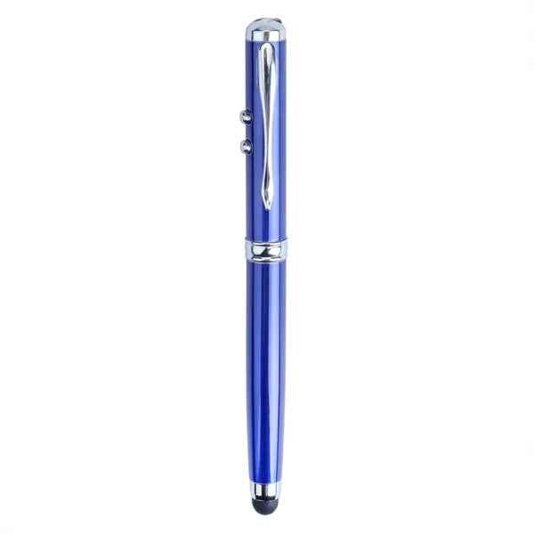 Plcard 4-in-1 LED Laser Pointer Stylus Metal Ballpoint