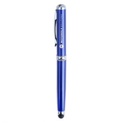 Plcard 4-in-1 LED Laser Pointer Stylus Metal Ballpoint