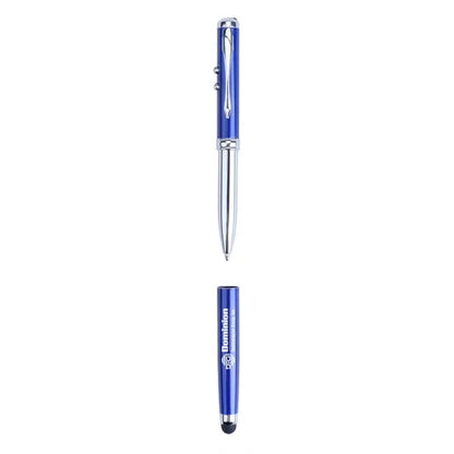 Plcard 4-in-1 LED Laser Pointer Stylus Metal Ballpoint