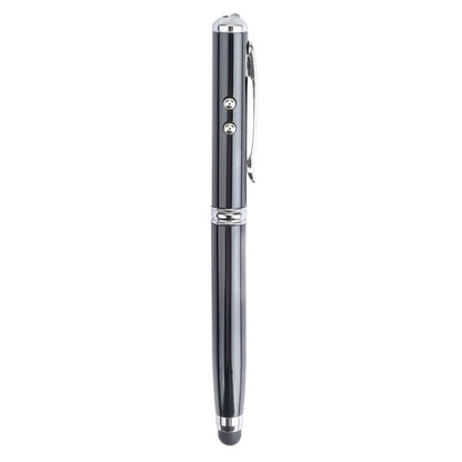 Plcard 4-in-1 LED Laser Pointer Stylus Metal Ballpoint