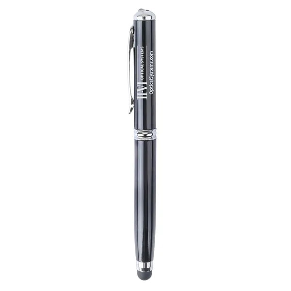 Plcard 4-in-1 LED Laser Pointer Stylus Metal Ballpoint