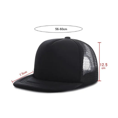 Customizable Flat Bill Mesh Back Trucker Hat