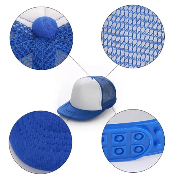 Customizable Flat Bill Mesh Back Trucker Hat