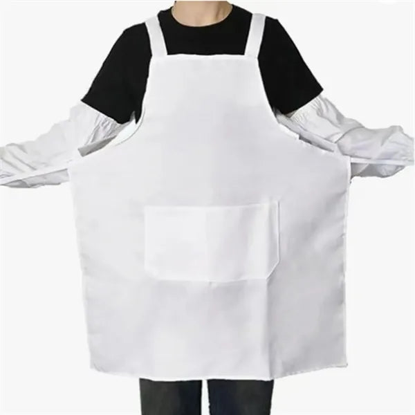 Custom Polyester Apron With Pocket Adjustable Cooking Bib