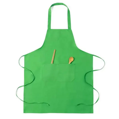 Custom Polyester Apron With Pocket Adjustable Cooking Bib