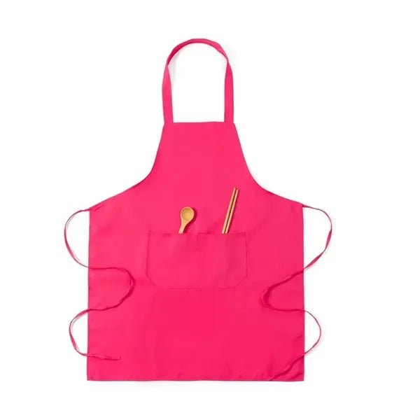 Custom Polyester Apron With Pocket Adjustable Cooking Bib