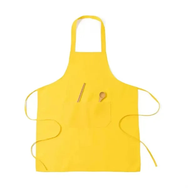 Custom Polyester Apron With Pocket Adjustable Cooking Bib