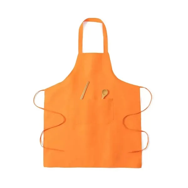 Custom Polyester Apron With Pocket Adjustable Cooking Bib