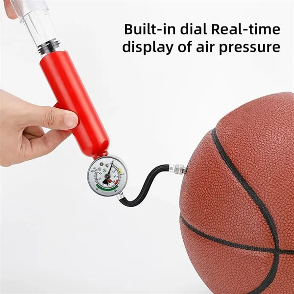 Ball Air Pump with Pressure Gauge